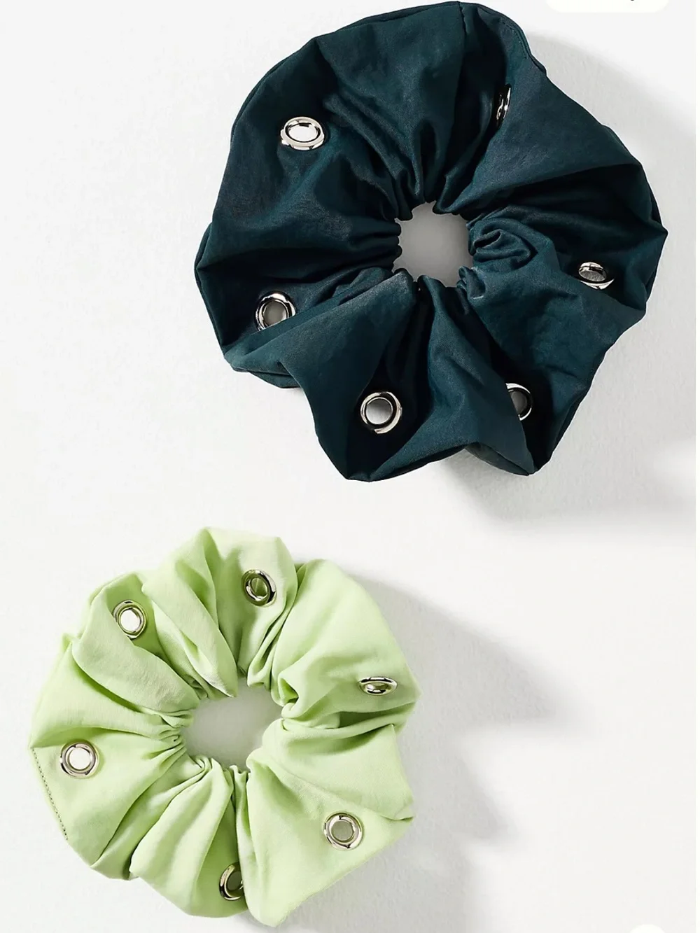 Anthropologie Grommet Scrunchies in Green